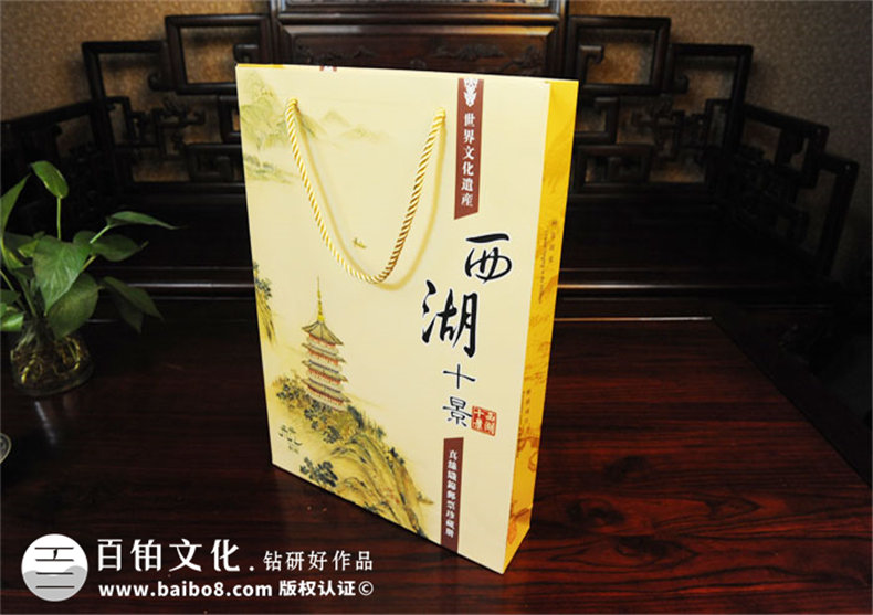 西湖十景中式復(fù)古卡書裝訂設(shè)計-成都卡書制作