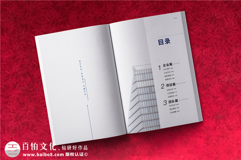 建筑畫冊設(shè)計-建設(shè)工程項目管理公司宣傳冊